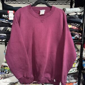 Vintage 90s Discuss Athlete Burgundy Sweatshirt Size Xl